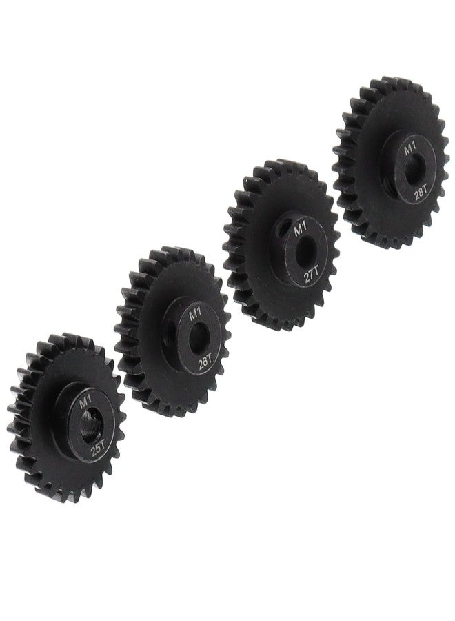 Treehobby 4PCS Metal Steel M1 Pinion Gear Sets 25T 26T 27T 28T fit 5mm RC Motor Shaft Gears Compatible with Arrma Traxxas Axial HSP Redcat Losi 1/8 1/10 Scale RC Car Truck Buggy - Image 5